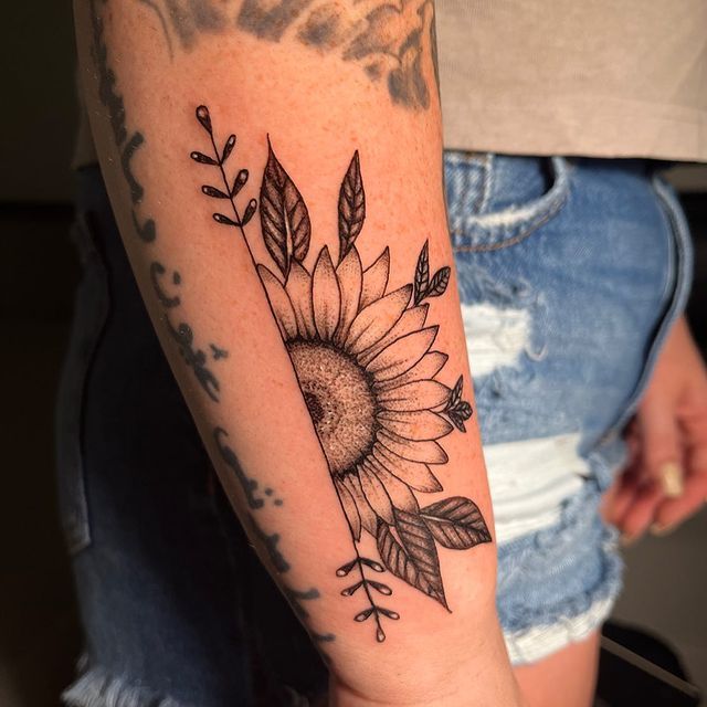 Sunflower Tattoo — Orlando, FL — Red Gypsy Ink