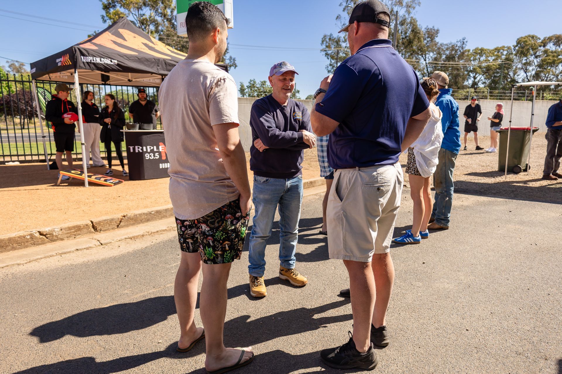People enjoying the opening day of Medley Refrigeration and Air Conditioning's show room