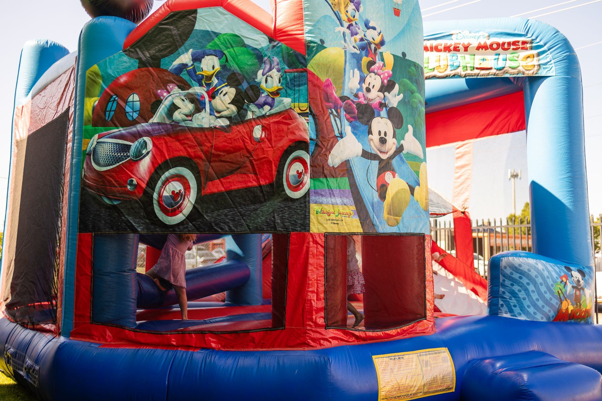 Bouncy house out the front of Medley Refrigeration and Air Conditioning