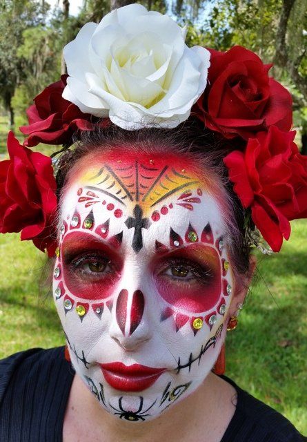 Dia de los muertos face painting
