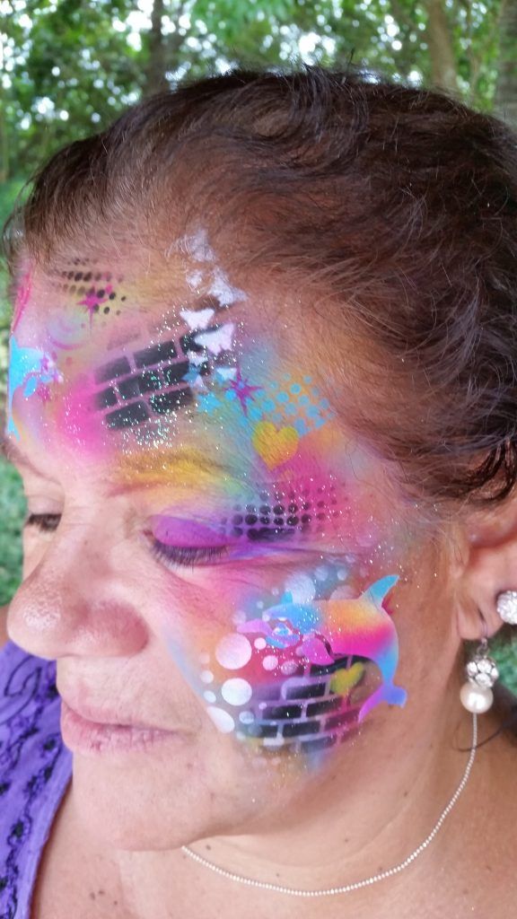 abstract face painting