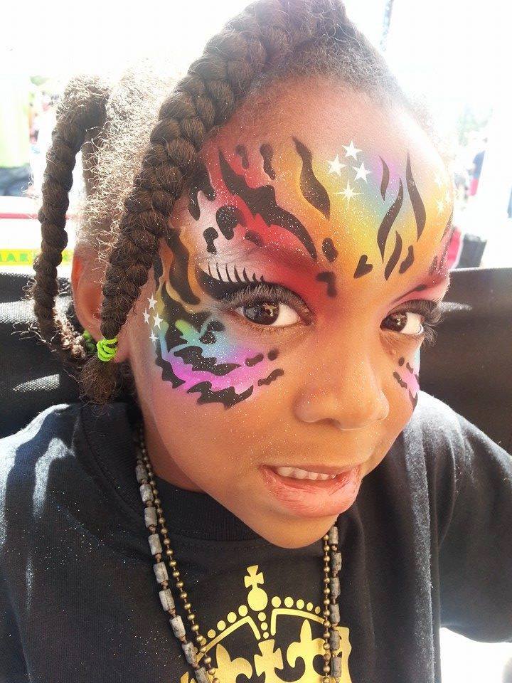 colorful  face painting