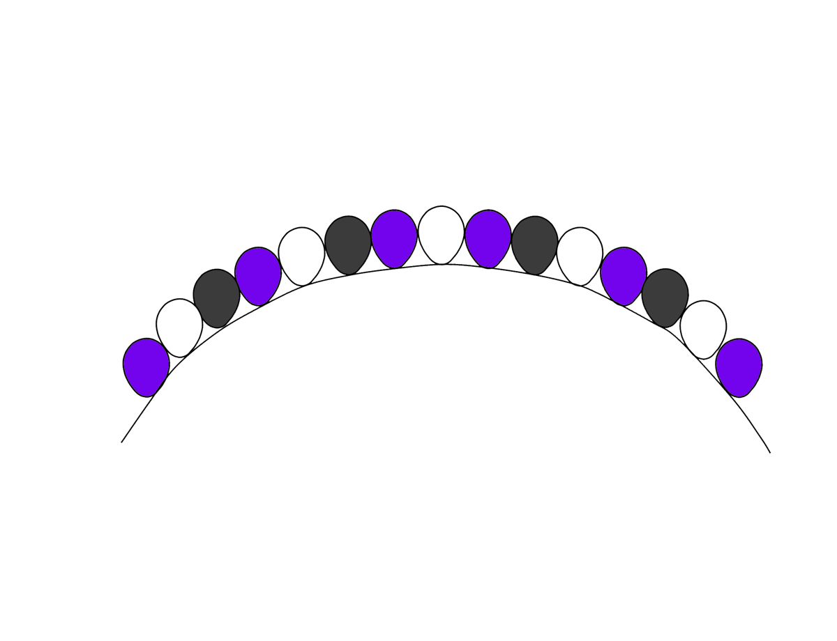 string of pearls balloon arch