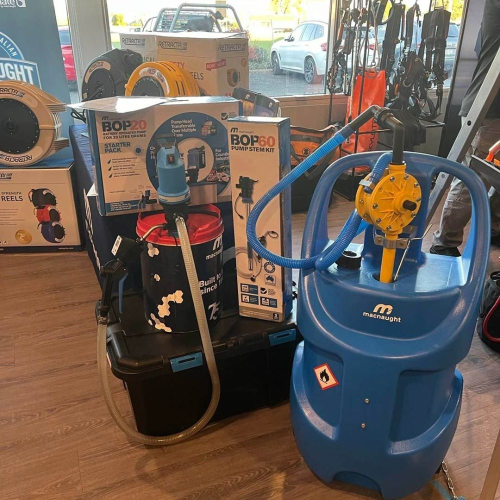 A Portable Diesel Tank In A Store — Wades Distributors In Townsville, QLD