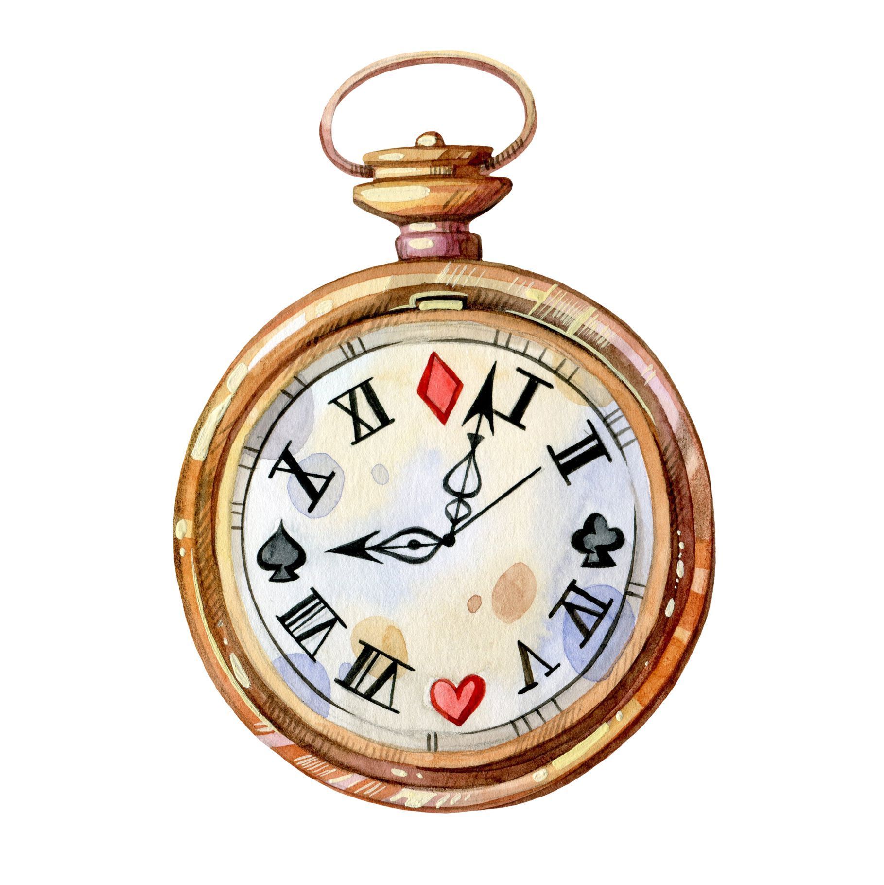 Illustration of a pocket watch