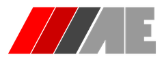 Logotipo estilizado en rojo, gris oscuro y gris sobre fondo blanco.