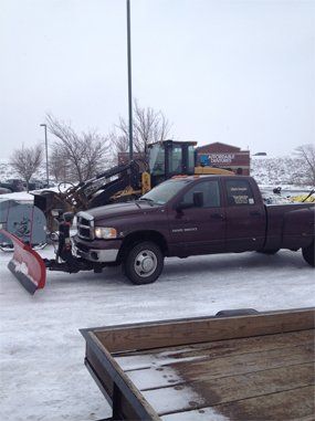 Man Plowing Snow — South Bend, IN — Temple Tree Service