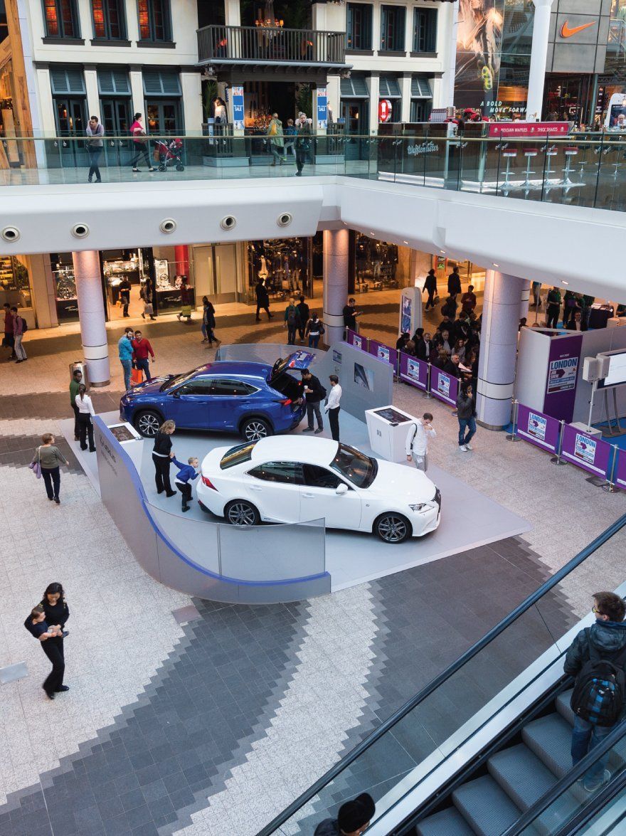 shopping mall flooring for vehicles