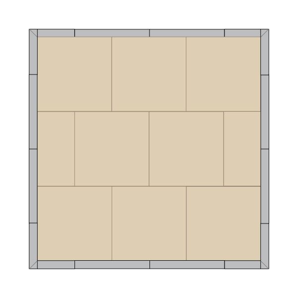 Floortble Floor diagram 3m x 3m