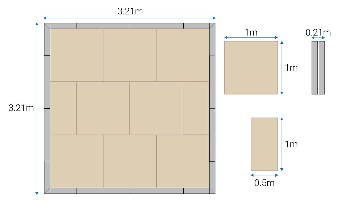 Diagram for exhibition floor layout
