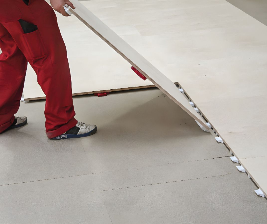 interlocking reusable floor panels