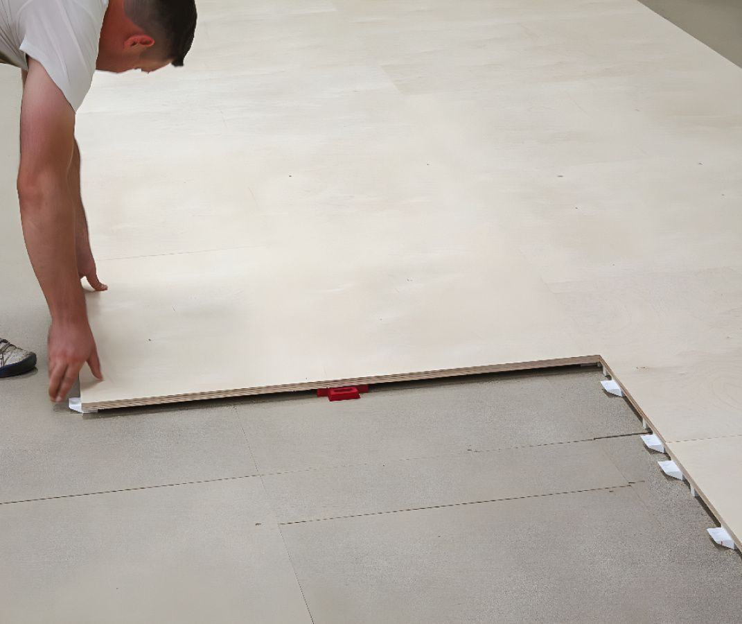 interlocking reusable floor panels