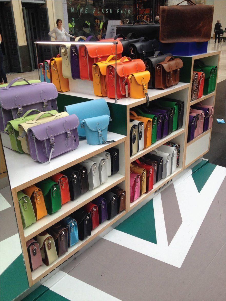 Printed artwork on pop-up retail floors