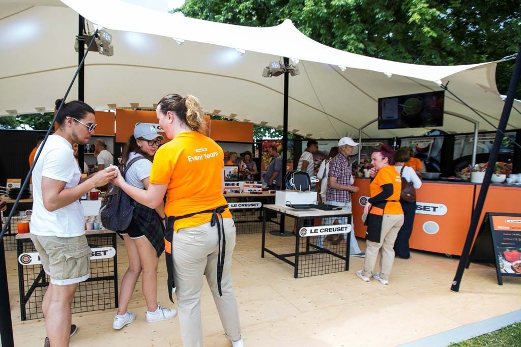 Plywood flooring for outside advertising stands