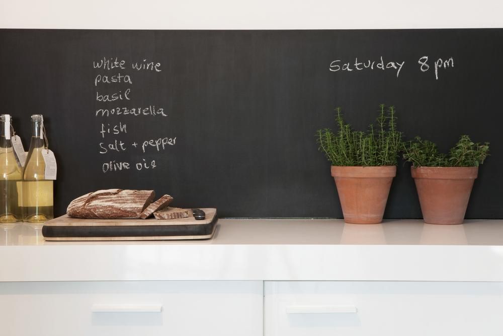 kitchen backsplash chalkboard paint