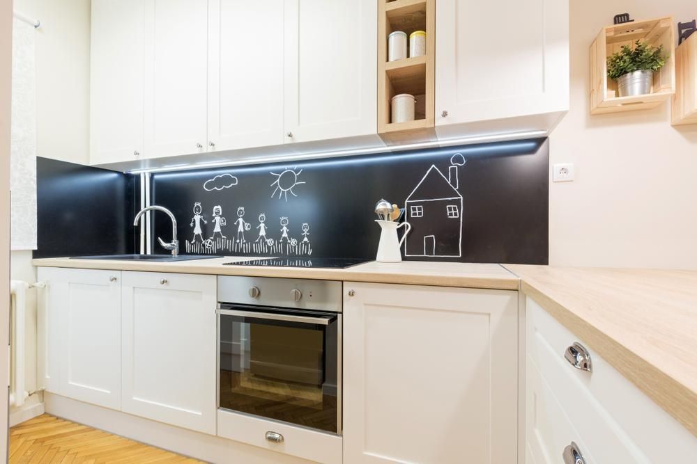 kitchen backsplash chalkboard paint