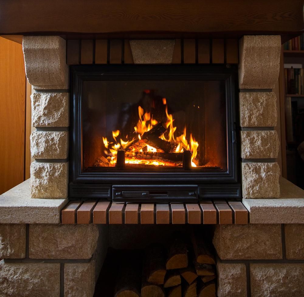 custom wood stove fireplace