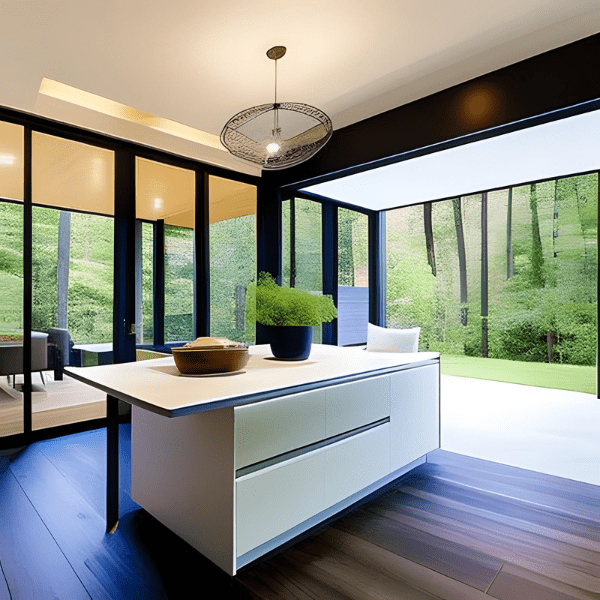 This image presents a home remodel project in progress. The view showcases an interior room that has been stripped down to its basic structure in preparation for renovation. The room features bare walls and exposed wooden beams, with no fixtures or fittings currently installed. The floor is unfinished, and some construction materials and tools can be seen scattered around the room, indicating active construction work. A large window on one side of the room allows plenty of natural light to filter in, illuminating the space. The room appears to be spacious, suggesting a significant transformation once the remodel is complete. Overall, the image provides a behind-the-scenes look at a home remodel project, emphasizing the extensive preparation and work involved in transforming an existing space.