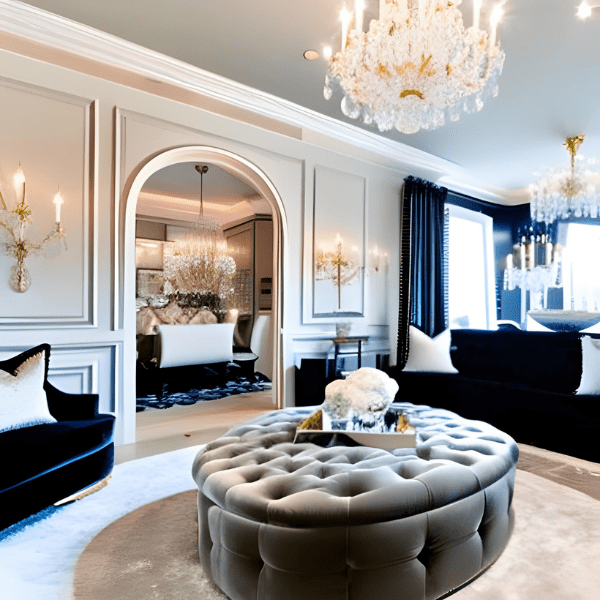 In the style of Paris Hilton living room concept 2