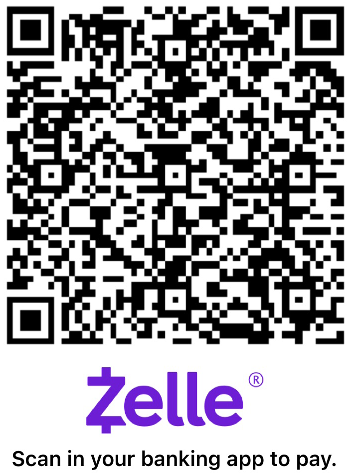 QR code for High And Dry Boatlift Service LLC, to pay via Zelle. 