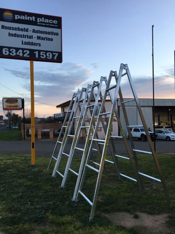 Household, Automotive, Industrial And Marine Sign With Ladders — Paint Place Cowra In Bathurst NSW