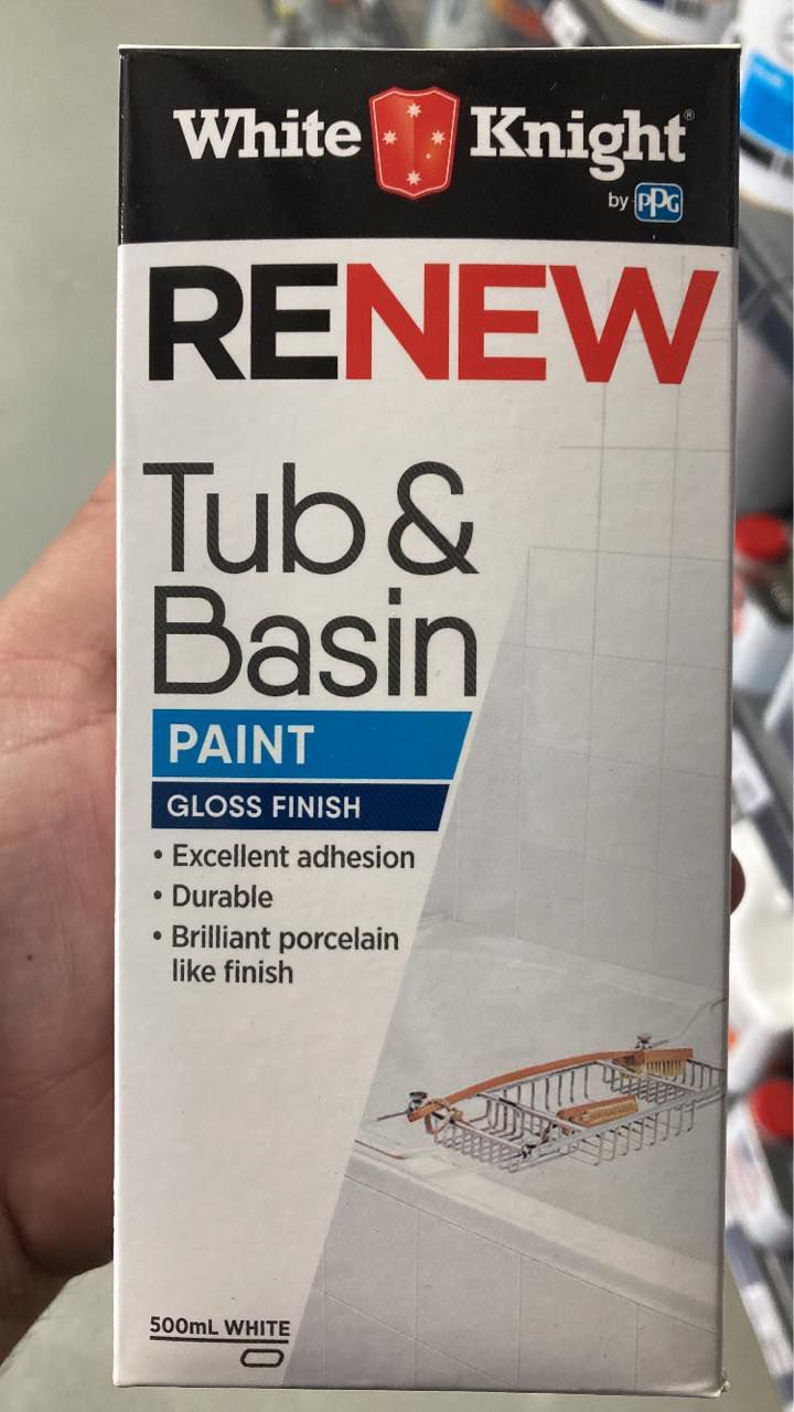 White Knight Brand Renew Tub And Basin — Paint Place Cowra In Orange NSW