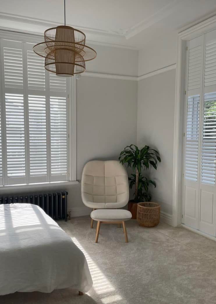 White Window Shutter On The Bedroom — Paint Place Cowra In Cowra NSW