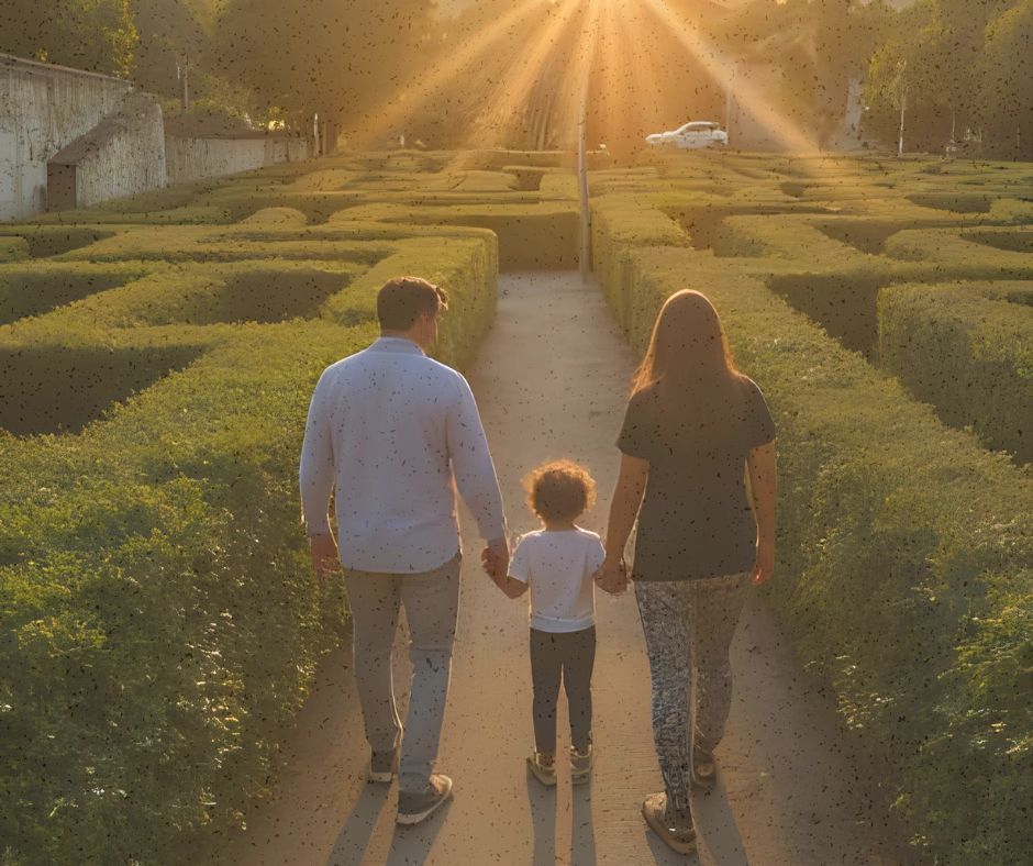 navigating a labyrinth without a map