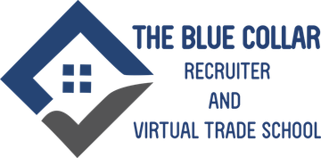 The Blue Collar Recruiter & Virtual Trade School Logo