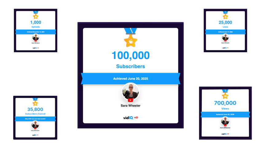 Sara Wheeler’s YouTube latest Certificates