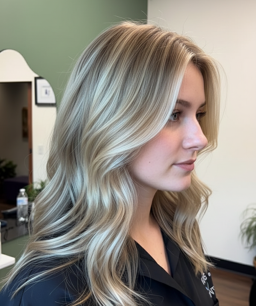 Balayage highlights by Aspen Brooke Studio