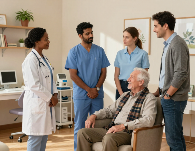 Equipo multidisciplinario de atención geriátrica