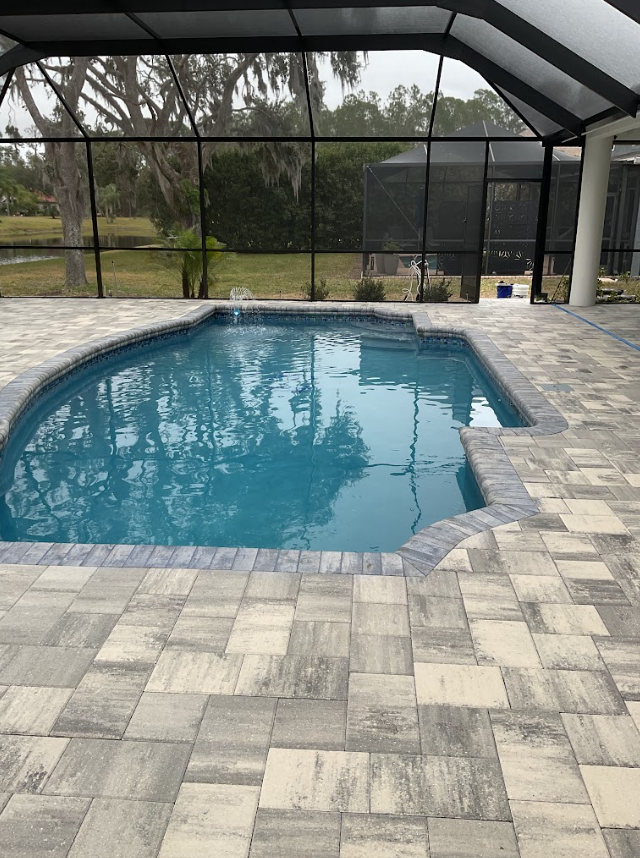 Paver Pool Deck Installation | Tampa, FL | EMK Brick Pavers