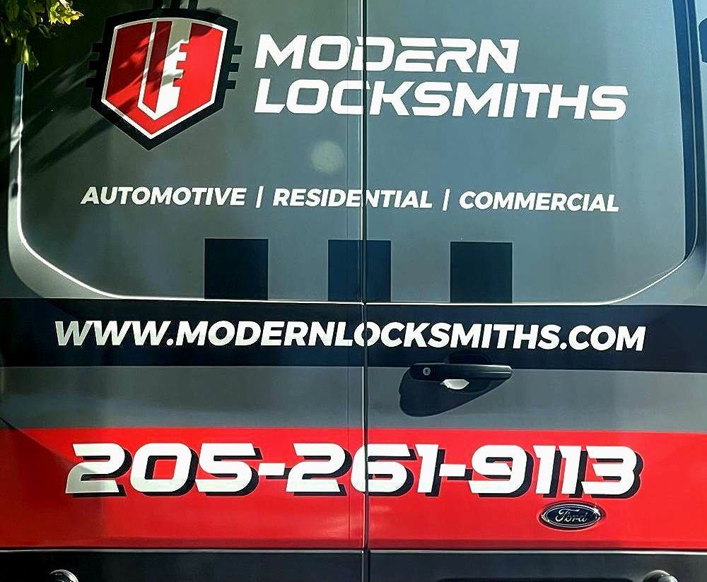 Van graphics with business information