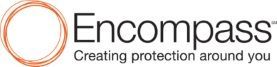 A logo for encompass creating protection around you