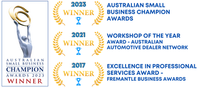 Winners of  The Workshop of the Year Award and the Fremantle Business Awards. Excellence in professional services
