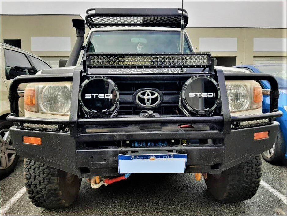 Lighting solution for Toyota LandCruiser | Automotive Electrical Designs, O'Connor, Perth WA