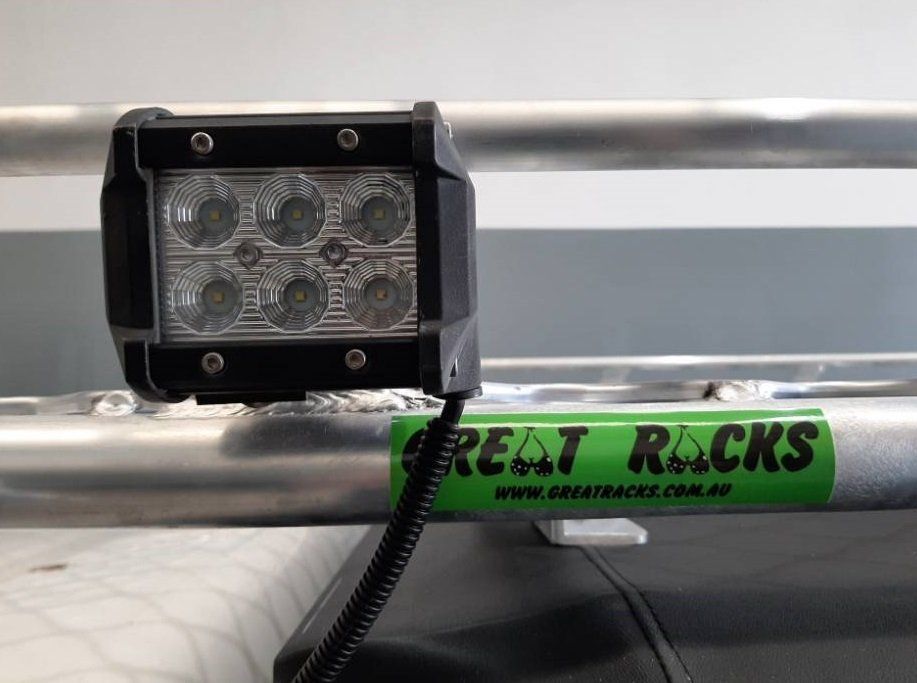 Toyota LED spotlight install with Great Racks | Automotive Electrical Designs, O'Connor, Perth WA