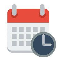 calendar and clock icon