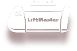 A drawing of a lift master garage door opener on a white background.