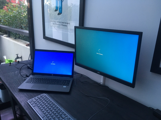computer , monitor , wall mount , installation