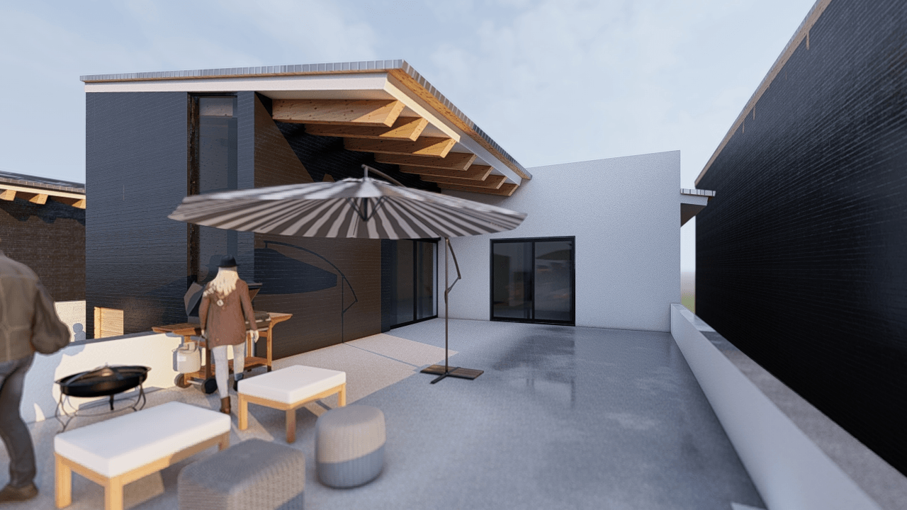 RANCH LOFT TYPE B - FACCADE/BACKYARD