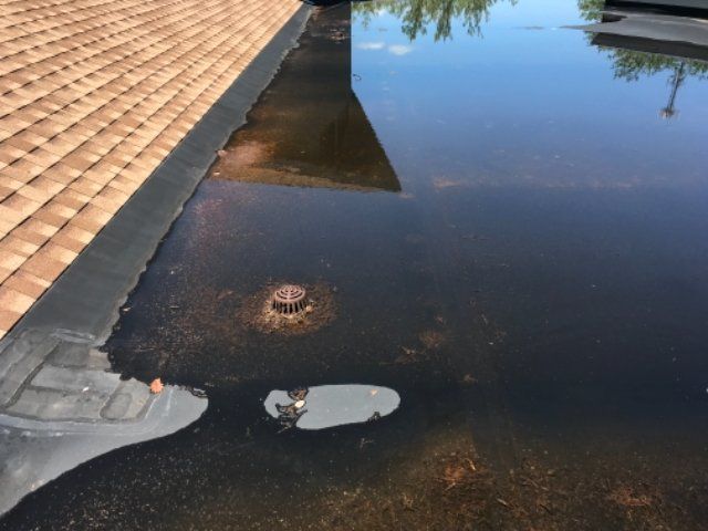 Commercial roofing repair work