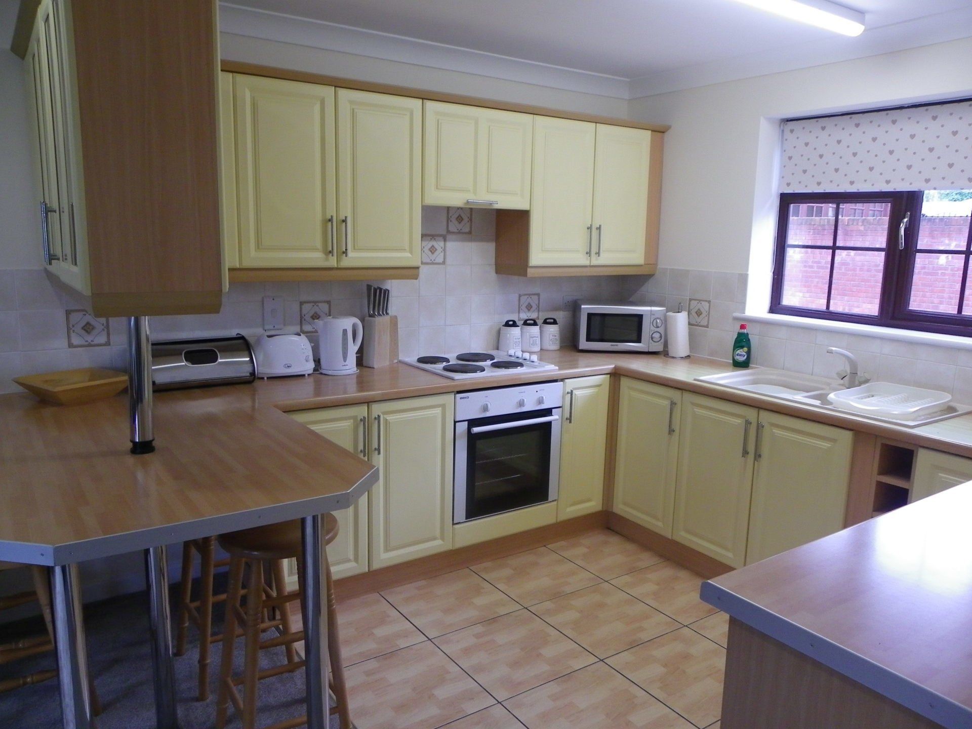 Kitchen of Kestrel Cottage.