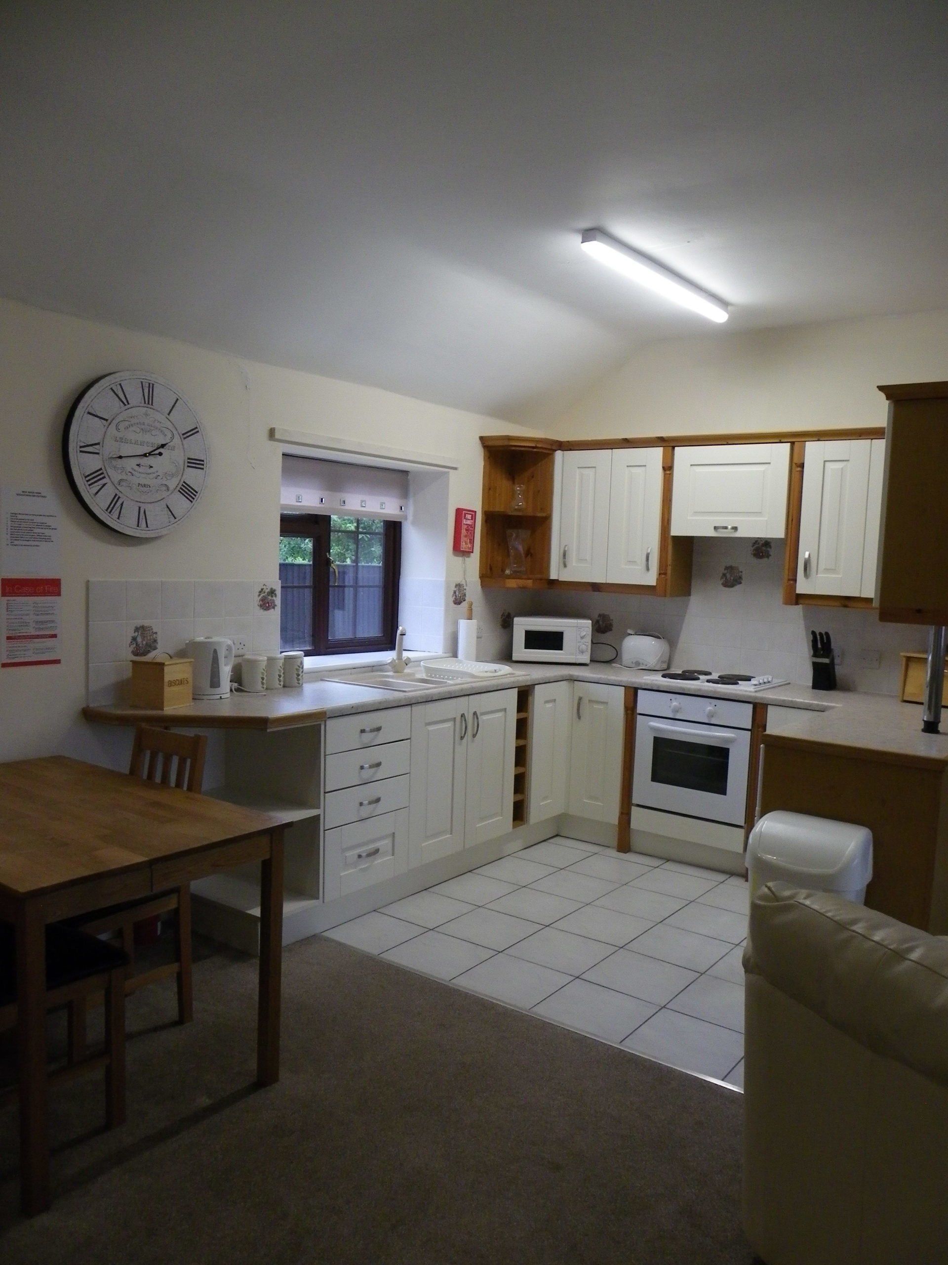 Kitchen in Kingfisher Holiday cottage.