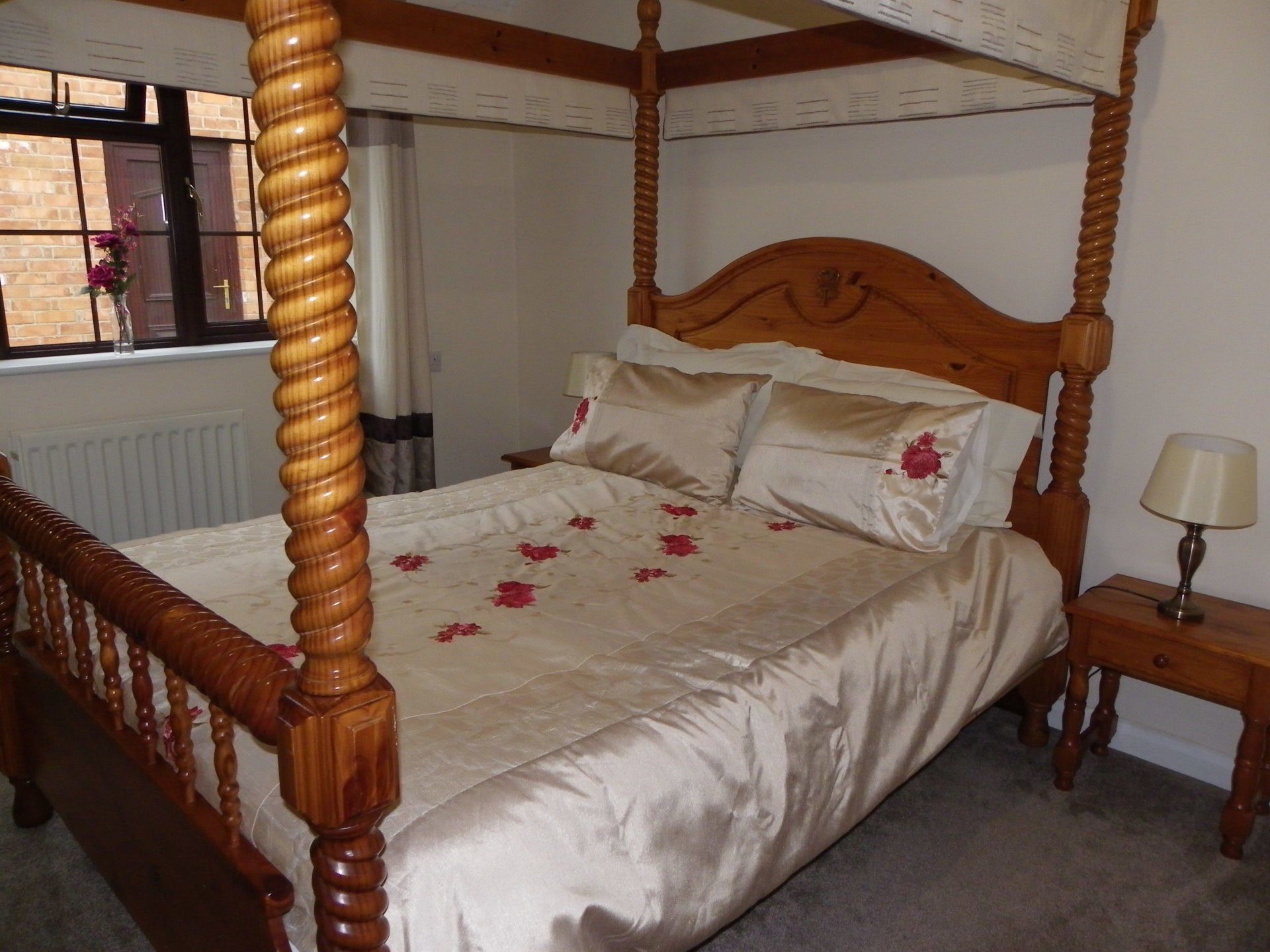 Bedroom of the holiday cottage near Burnham-on-Sea.