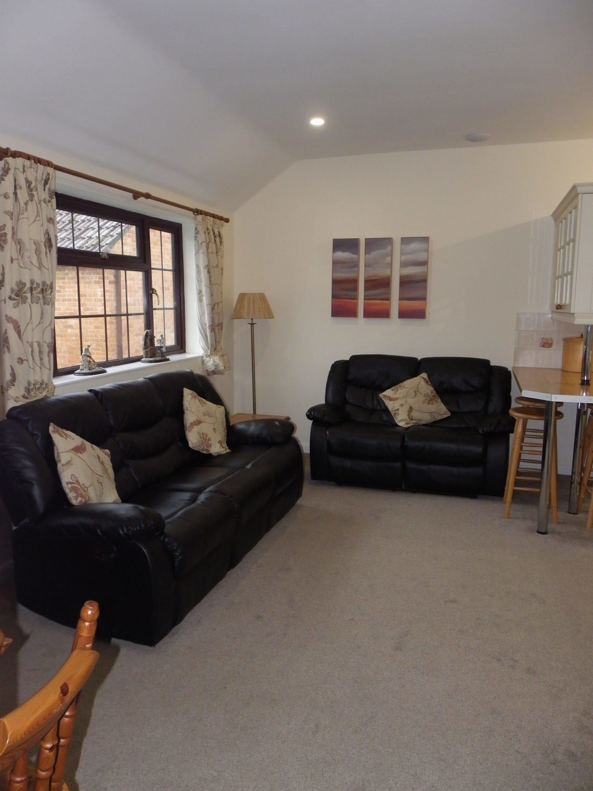 Front room of Woodpecker cottage near Burnham-on-Sea.