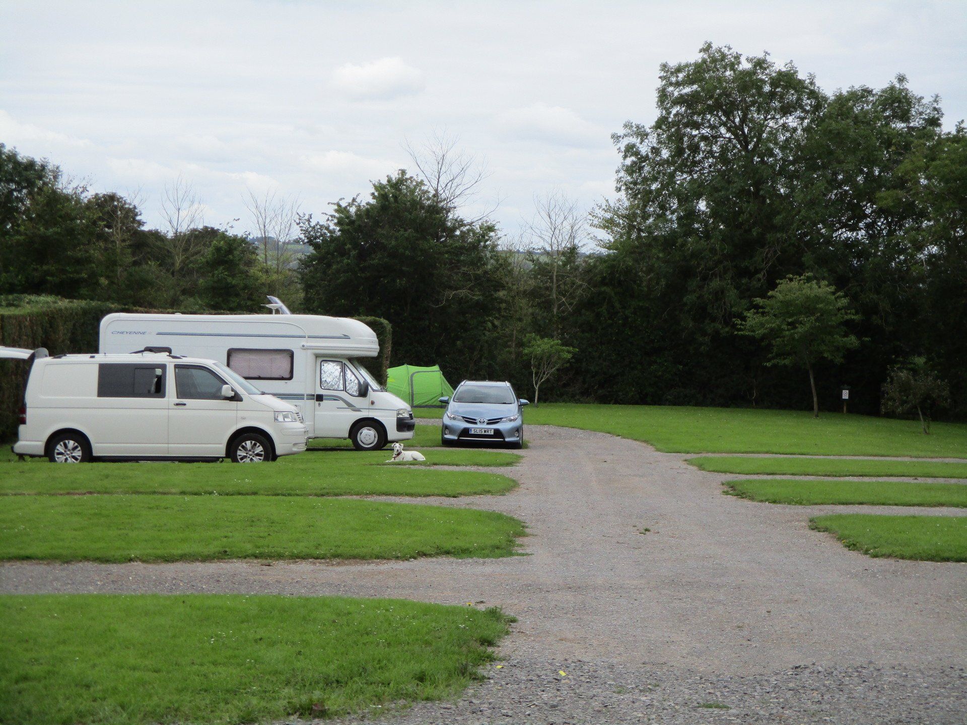 Caravan park near cheddar gorge.