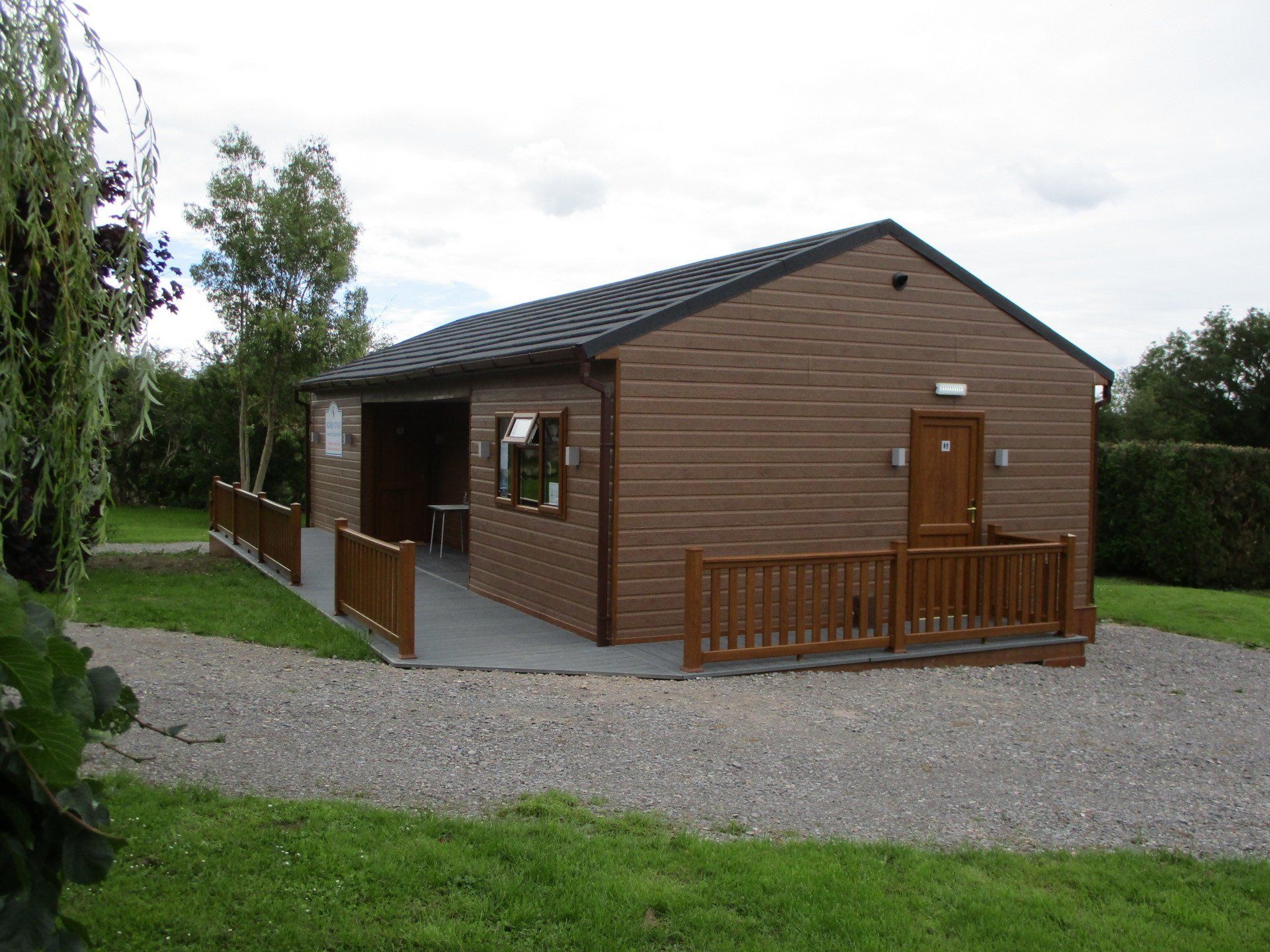 Facilities building in cheddar caravan park.