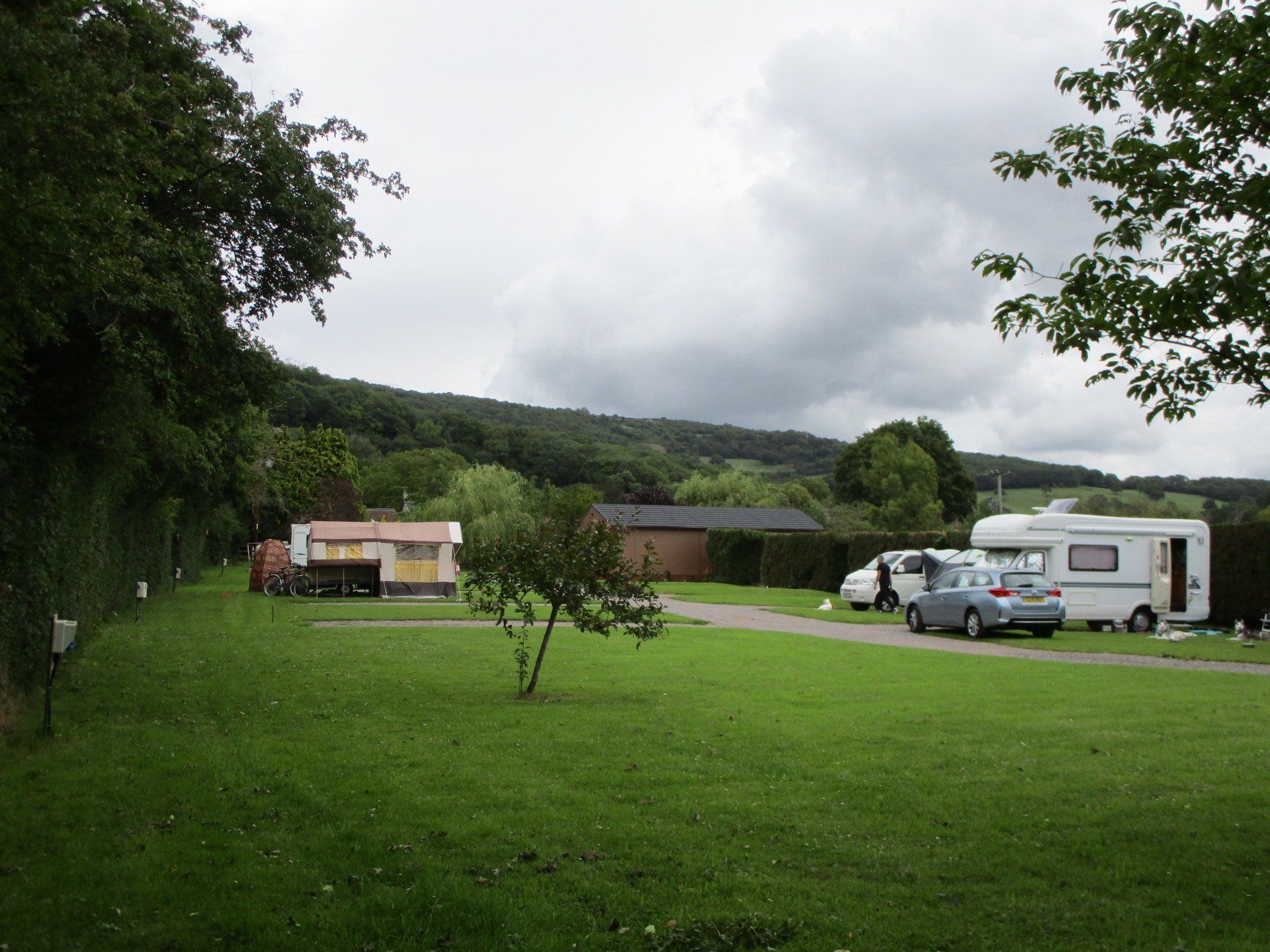 Caravanning in cheddar.